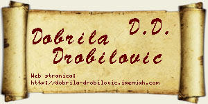 Dobrila Drobilović vizit kartica